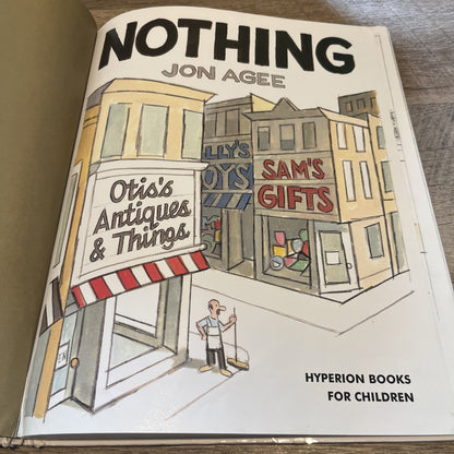Nothing by Jon Agee Hardcover 2007 Illustrated Ex Lib