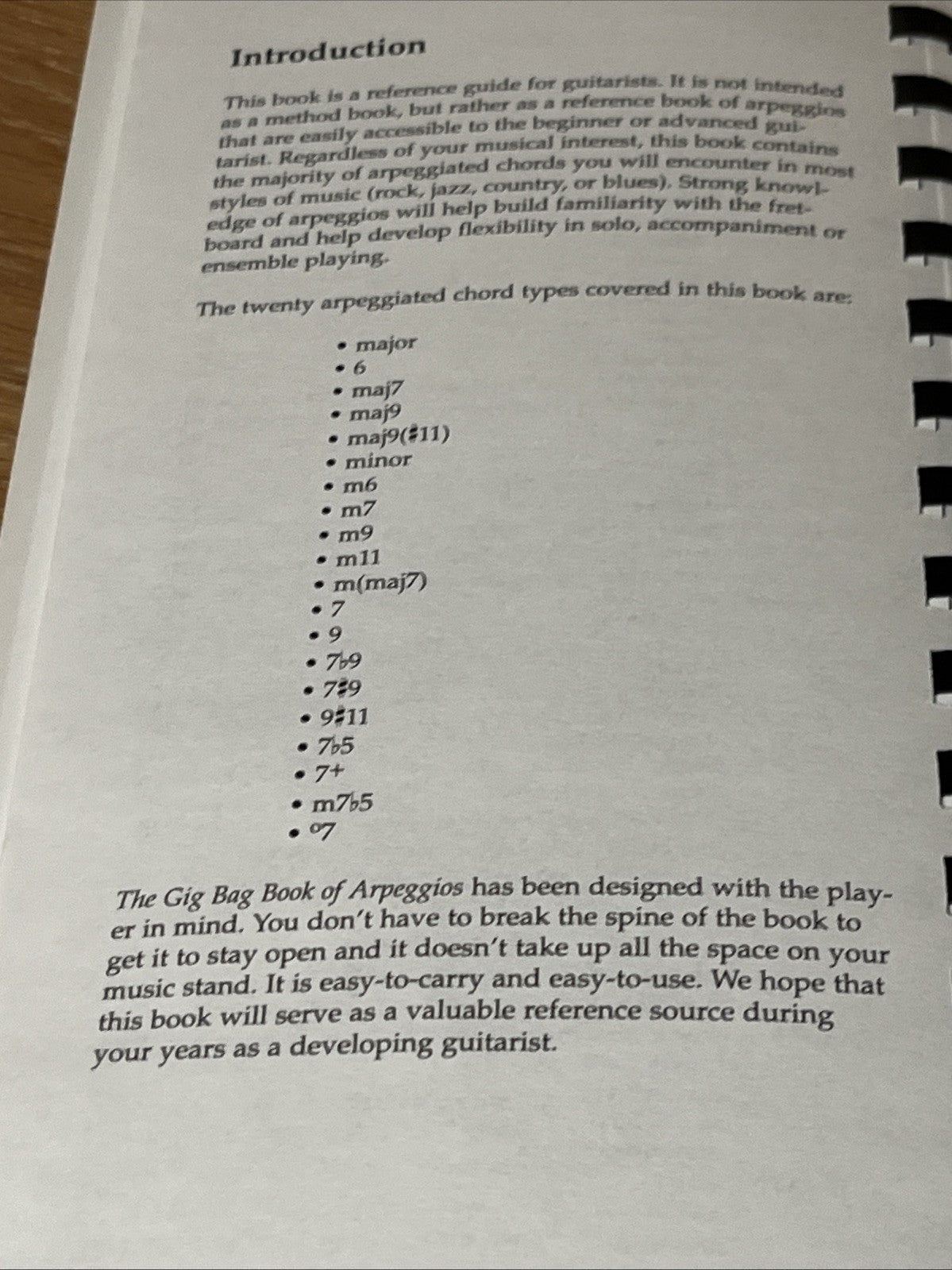 The Gig Bag Book of Arpeggios for All Guitarists by Mark Bridges & Joe Dineen