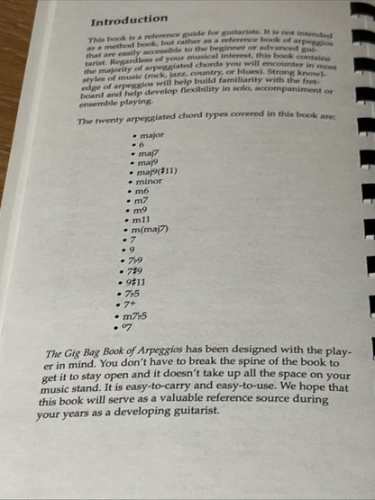 The Gig Bag Book of Arpeggios for All Guitarists by Mark Bridges & Joe Dineen