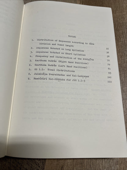 Wayne Howard Samavedic Chant 1st Edition 1977