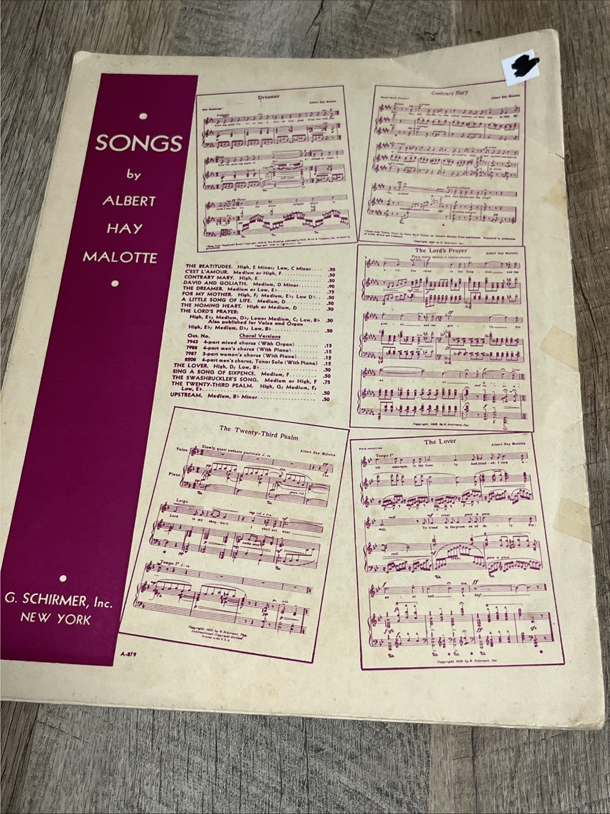 Vintage Music Sheets 4 Lot 1921/1928/1929/1955 Collectible Dreamer, Service Song