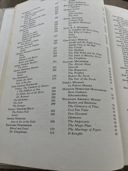 The Barnes Book of the Opera 1st Edition by Glady’s Davidson, 1962
