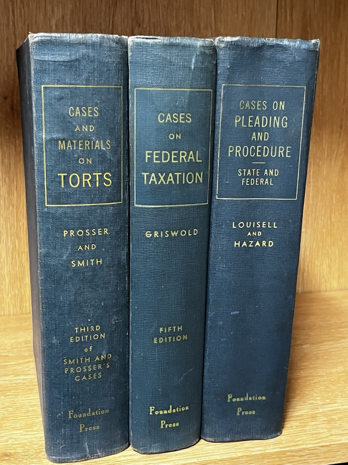 Cases & Materials On Torts, Cases On Federal Taxation, Pleading & Procedure SF