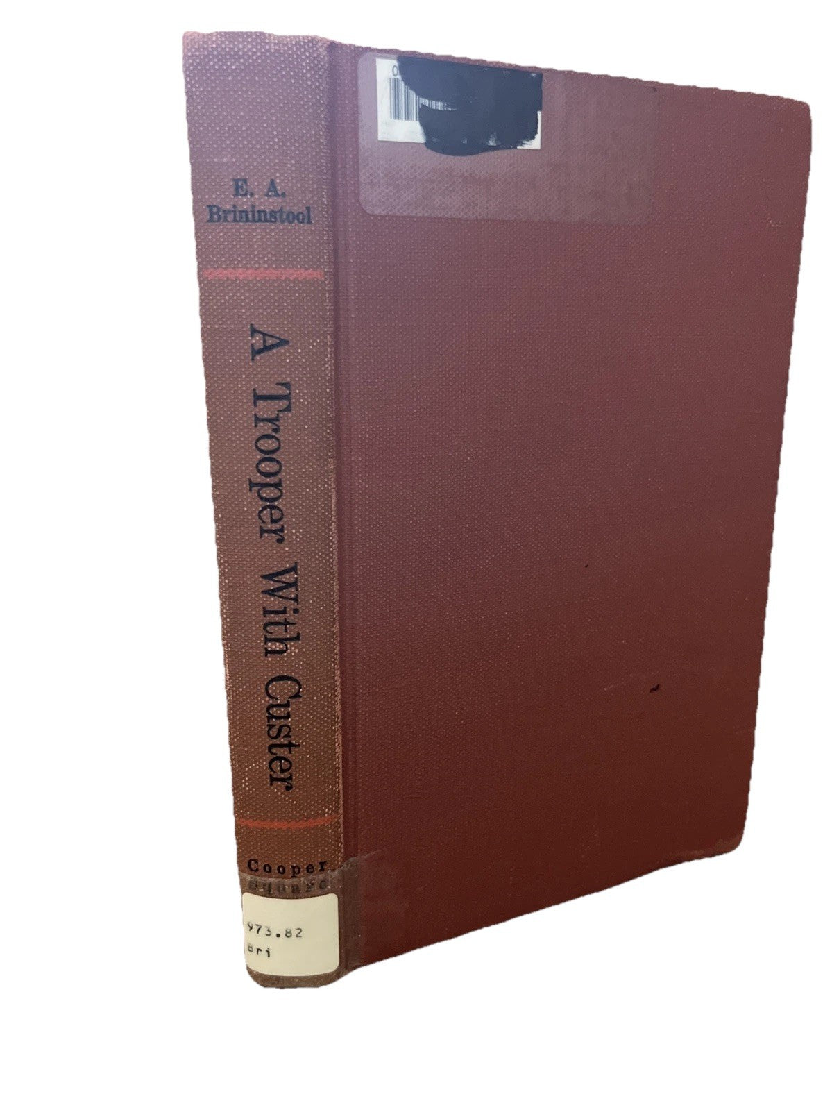 A TROOPER WITH CUSTER Hardcover by E. A. Brininstool 1975