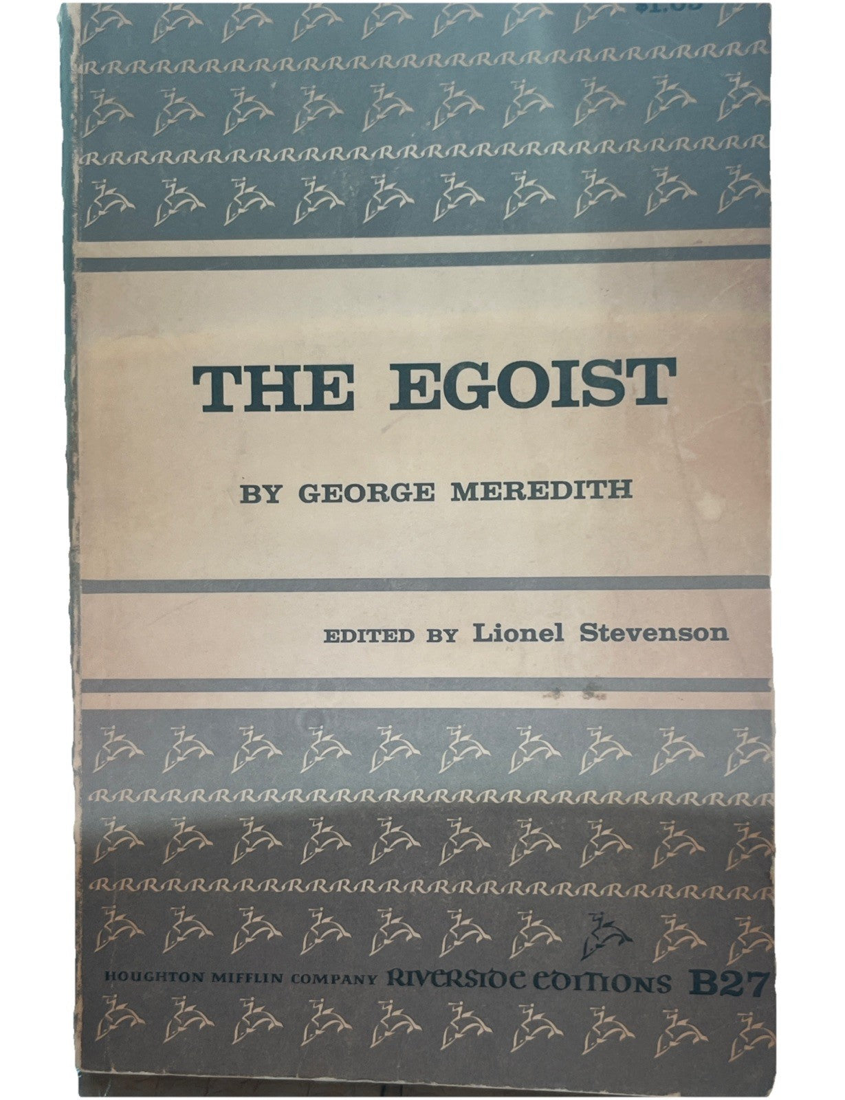 Riverside Editions The EGOIST 1958 Softcover Good Condition.