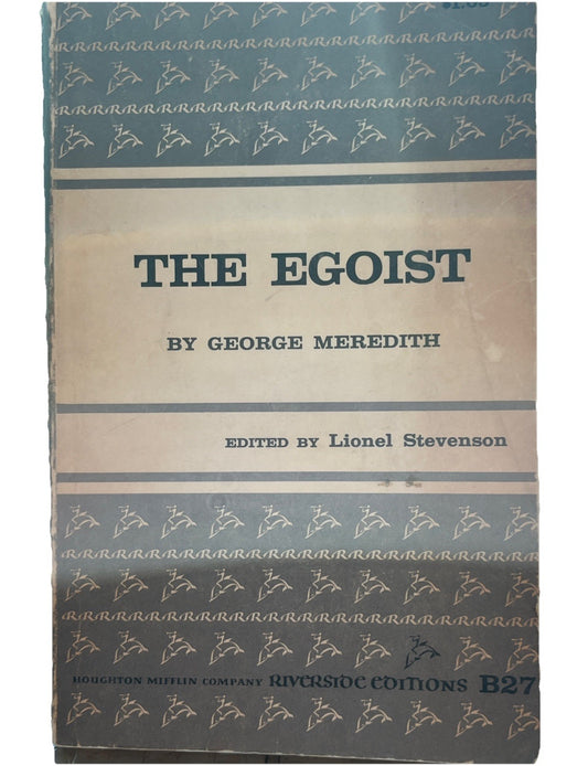 Riverside Editions The EGOIST 1958 Softcover Good Condition.
