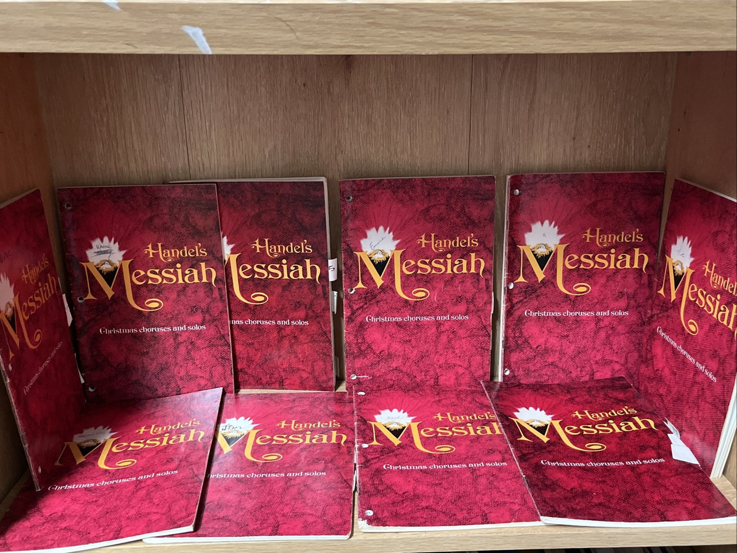 The Messiah The Christmas Choruses & Solos Lot of 10 Vocal Piano Score Handel