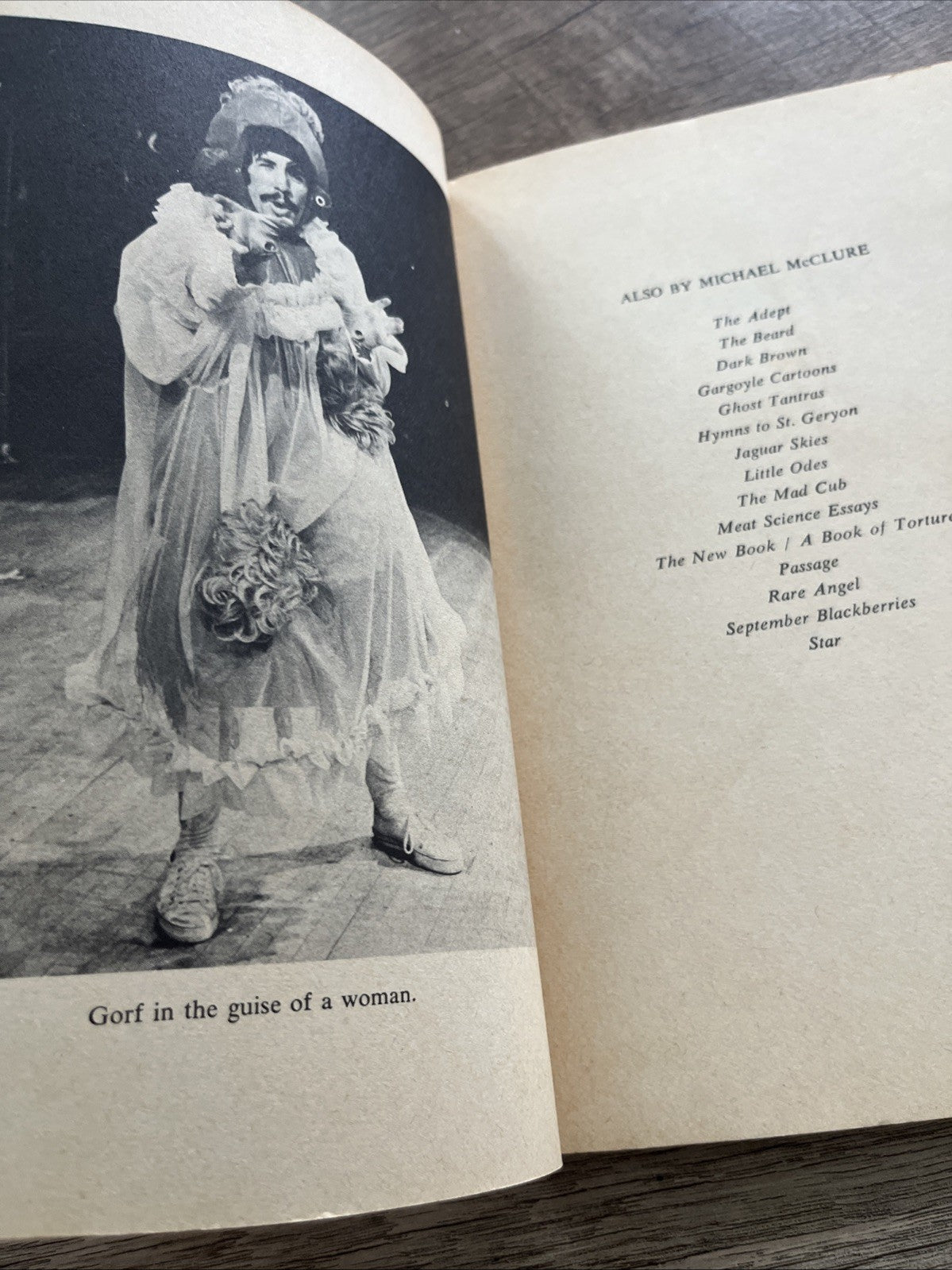 Gorf; or Gorf & the Blind Dyke. Michael McClure, A New Directions Book 1976.