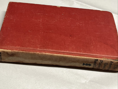 The American Chess Player's Hand Book (1934 Hardcover) Vintage, Classic - rough