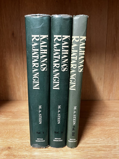 KALHANAS RAJATARANGINIA CHRONICLE OF THE KINGS OF KAŠMIR Volumes 1-3 Sets