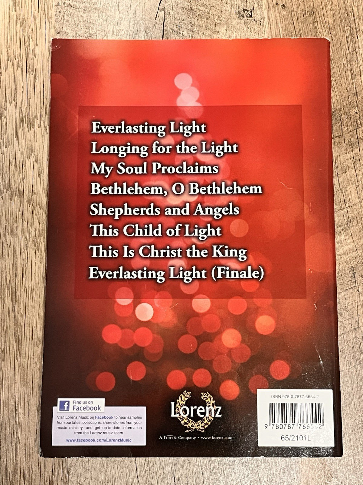 EVERLASTING LIGHT: THE PROMISE OF CHRISTMAS Choral Book Larson/Rouse