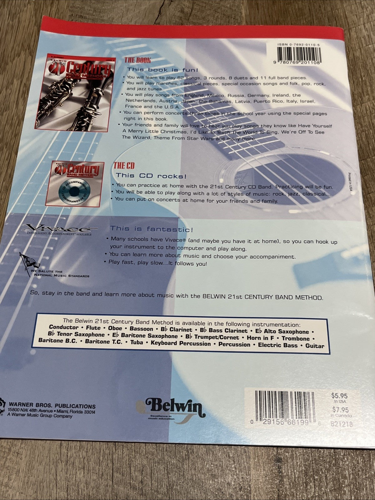 GUITAR BELWIN 21ST CENTURY BAND METHOD: LEVEL 2  By Jack Bullock & Anthony
