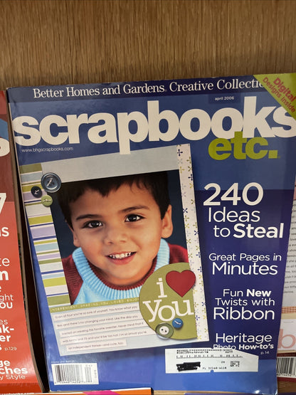 Children Magazine Scrapbooks etc Magazine 6 Lot  2006 Better Homes & Gardens Cre