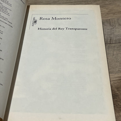 Historia del Rey Transparente Paperback Rosa Montero