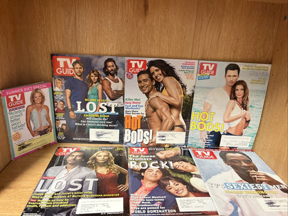 TV GUIDES LOT OF 22  MAGAZINES NCIS Dynamic Duo, Lost, Hot Bods! 2006 -2011