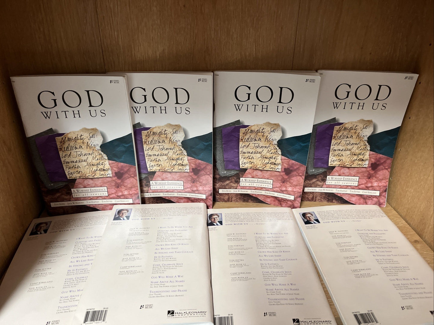 LOT OF 8 GOD IN US SHEET MUSIC BOOK - WORSHIP EXPERIENCE - DON MOEN / FETTKE ETC