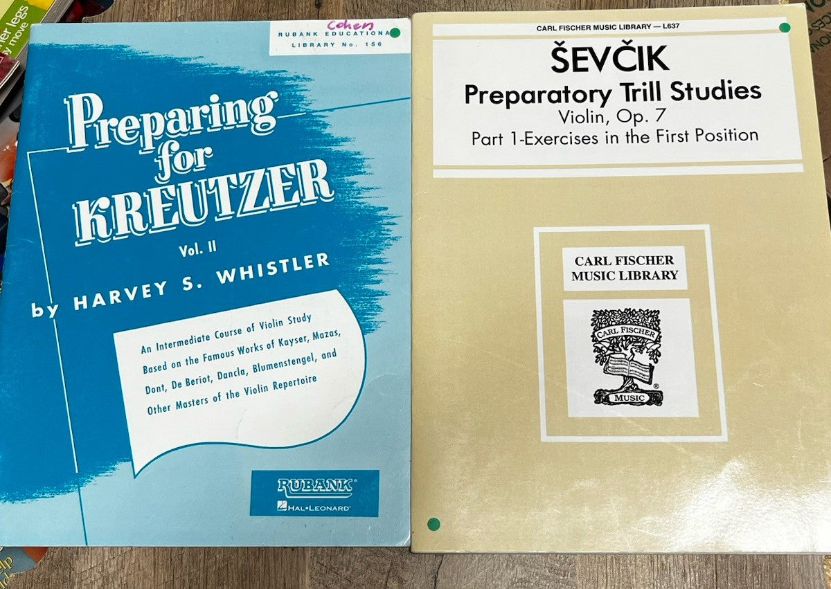 Violin Song Books Harvey S. Whistler & Carl Fischer Violin Study Books