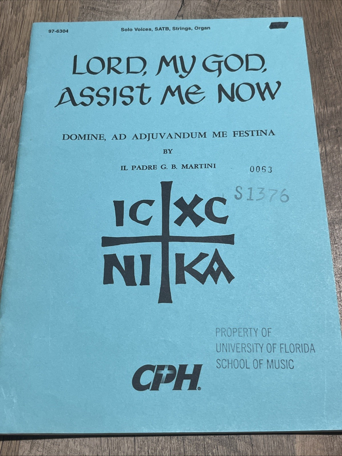 Lord, My God Assist Me Now sheet music Solo Voices SATB Strings,Organ 1958