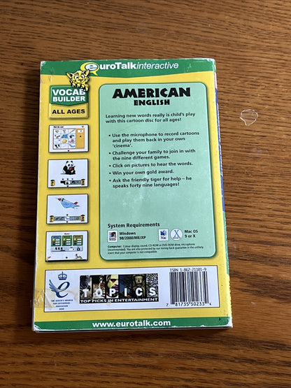 Vocabulary Builder American English CD-ROM.