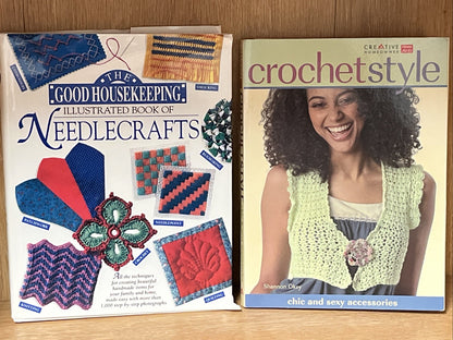 Crochet Style Book And Illustrated Book of Needlecrafts Book Art & Crafts Lot 2