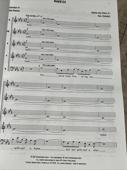 Contemporary A Cappella A Cappella Jazz Americana SATB ( DIV ) By Deke Sharon
