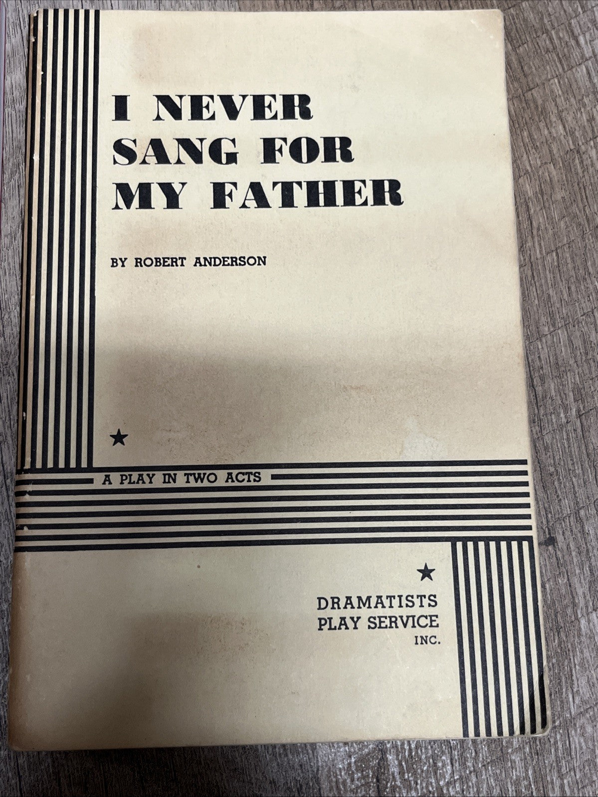 dramatists play service lot By Robert Anderson & David Auburn 1968-2004