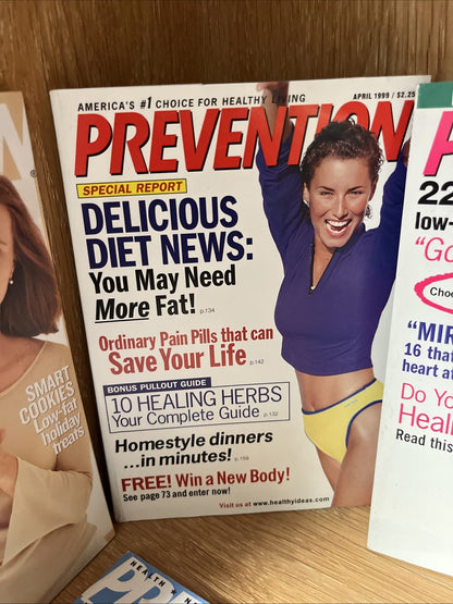 Prevention Magazine Lot of 22 From 1995 To 2007