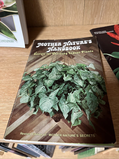 Lot of 4 Books on Indoor Gardening & House Plants The Herb Book, Trees Identity