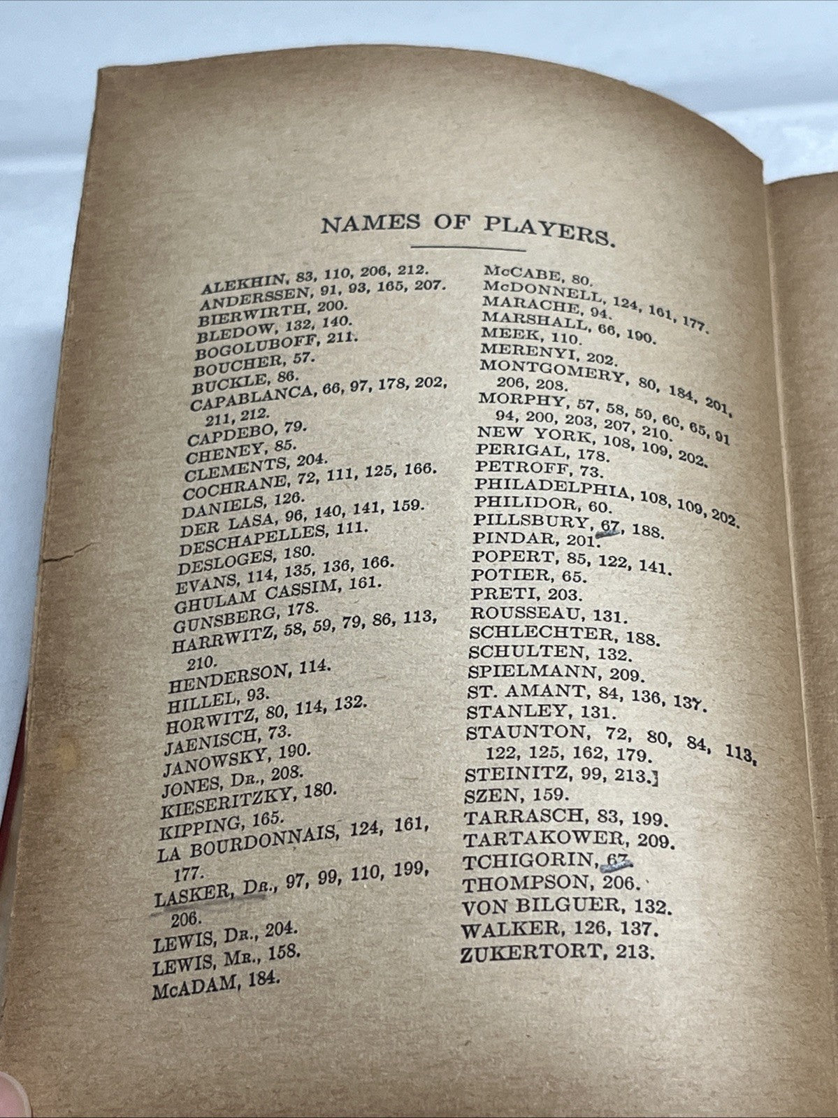 The American Chess Player's Hand Book (1934 Hardcover) Vintage, Classic - rough