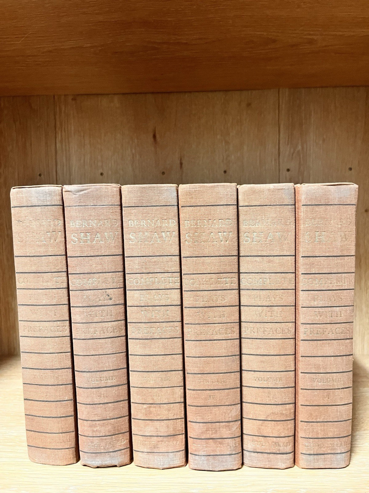 Bernard Shaw Complete Plays with Prefaces, Volume I — 6 Hardcover 1963