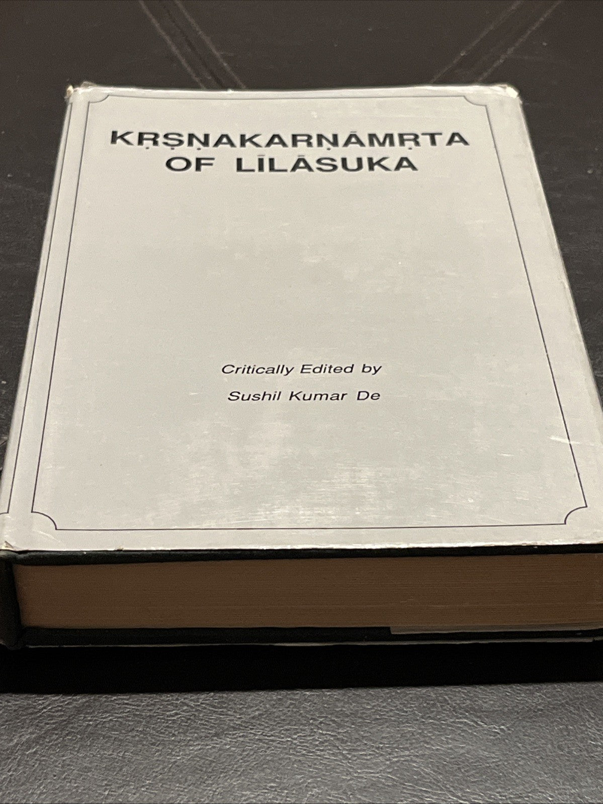 Kṛṣṇakarṇāmṛta of Līlāśuka Krsna Metre Verses Kavya Rare Book 1990