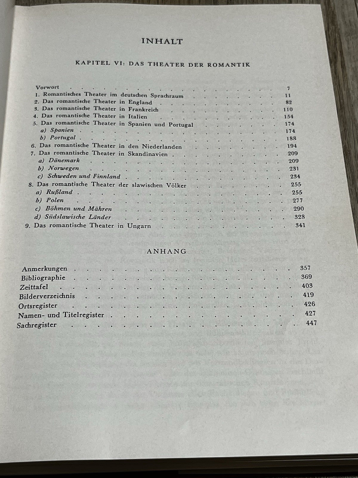 Heinze KINDERMANN / Theatergeschichte Europas VI. Romantik 1977 (German)