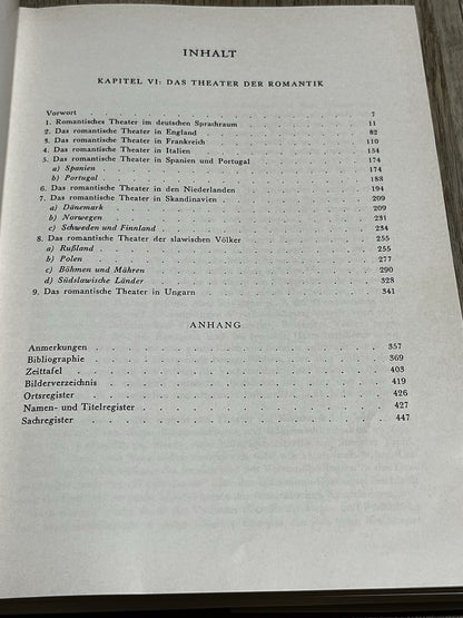 Heinze KINDERMANN / Theatergeschichte Europas VI. Romantik 1977 (German)