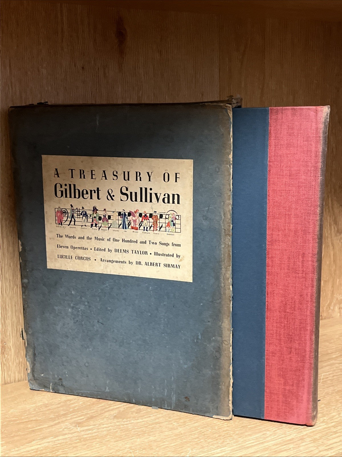 A Treasury of Gilbert & Sullivan Book, With Slip Cover, Hardback, 1941, Vintage