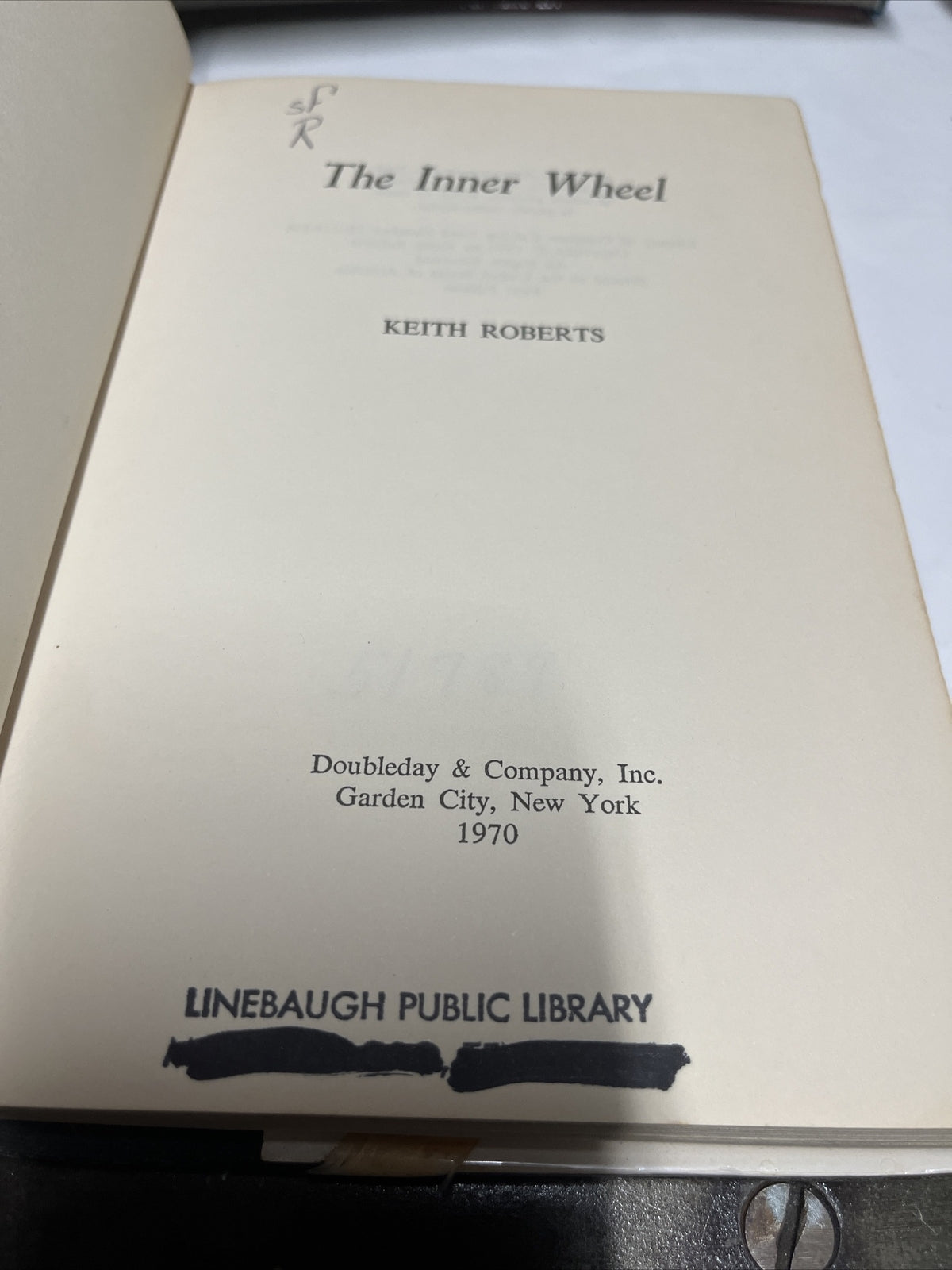 Keith Roberts - THE INNER WHEEL, Doubleday 1970 First Edition, HC/DJ Ex-Lib.