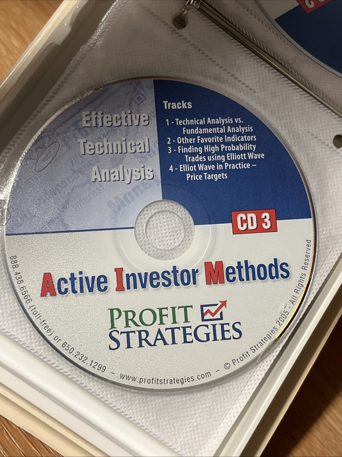 Profit Strategies: Active Investor Methods. Home Study Course 4book + 6 DVD +8CD