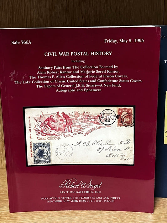 Civil War Postal History, Robert A. Siegel, Sale #766A ,May 5, 1995, Catalog