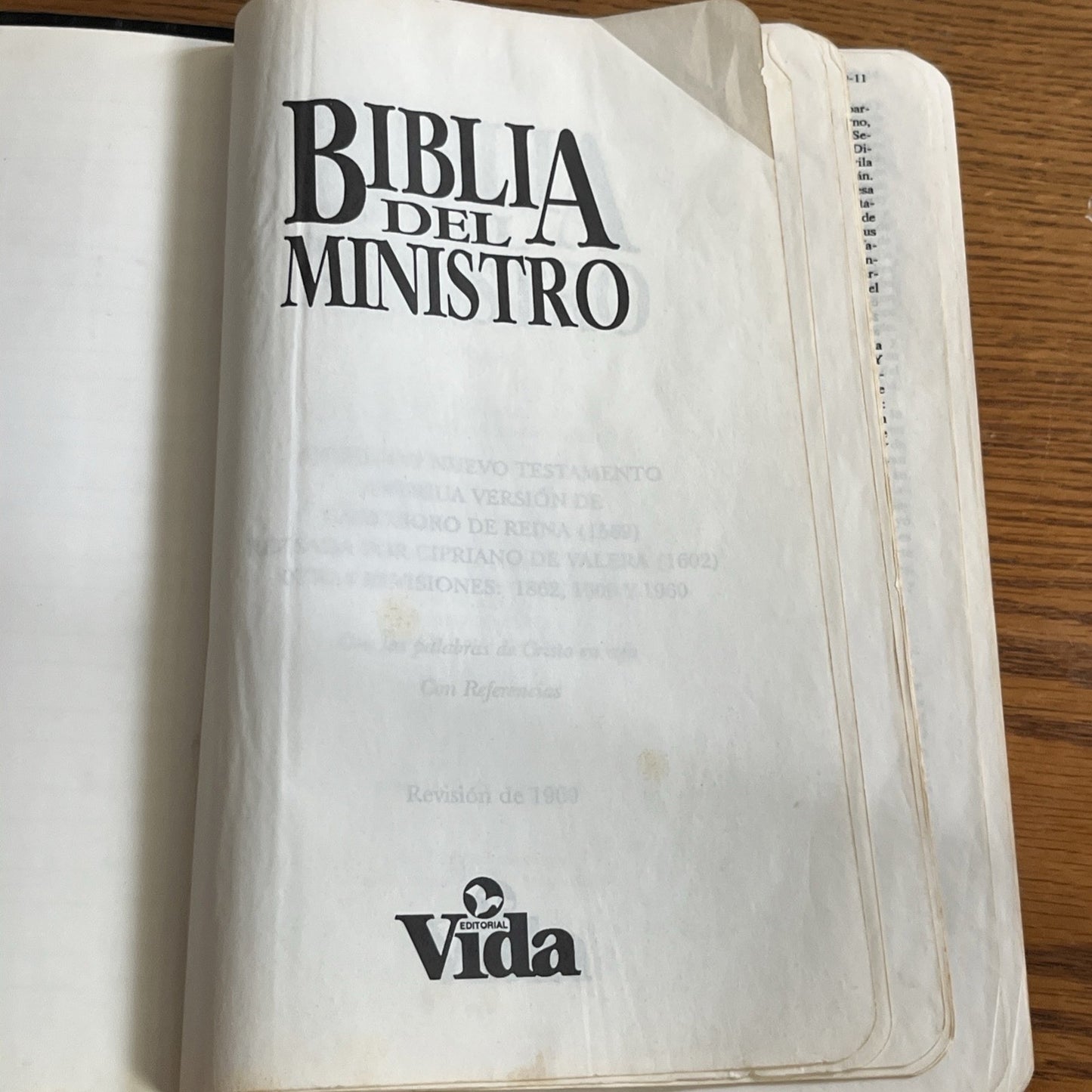 Bíblia del Ministro -La Santa Biblia  Antiguo y Nuevo - Imitation Leather, Vida