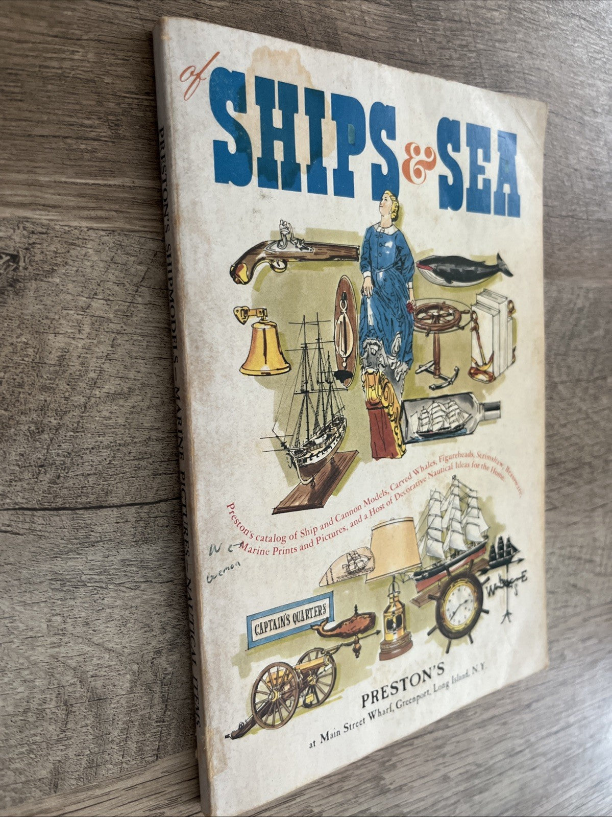 Vintage Preston's catalog of ship and cannon models of SHIPS and SEA 1970s