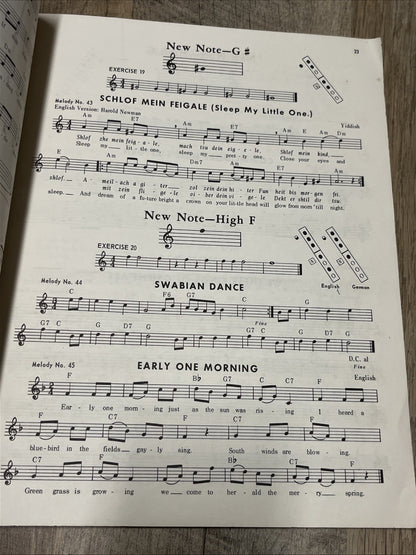 The Hargail Melody Method Music Around the Clock For Soprano Or Tenor Recorder