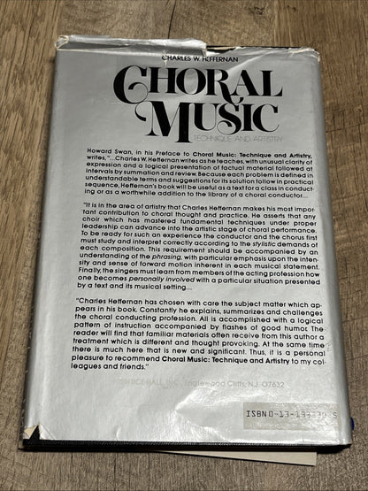 Choral Music: Technique and Artistry / Charles W. Heffernan