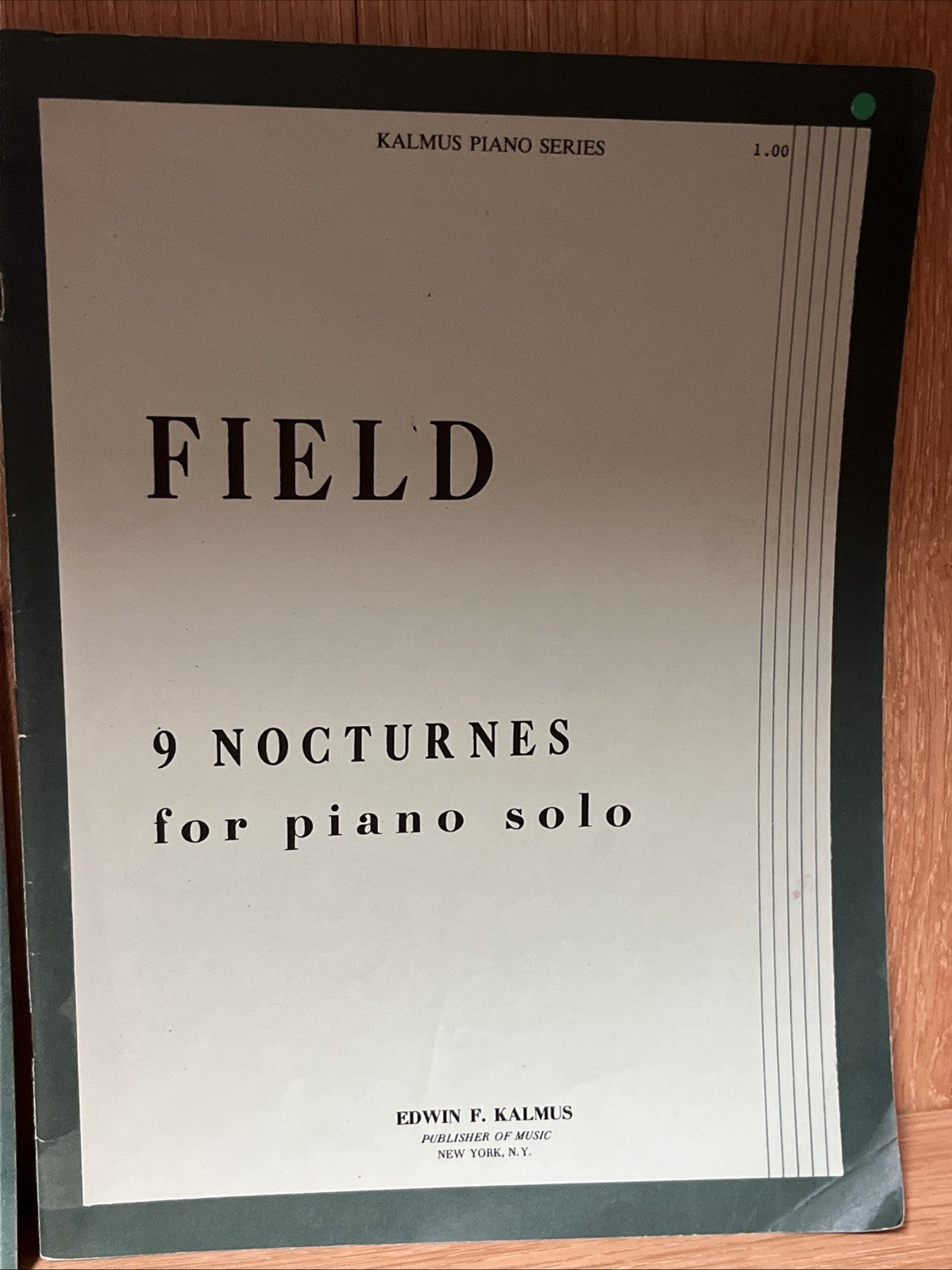 PROKOFIEFF / FIELD piano Sheet Music Edwin F KALMUS 2 Lot VT Music Books