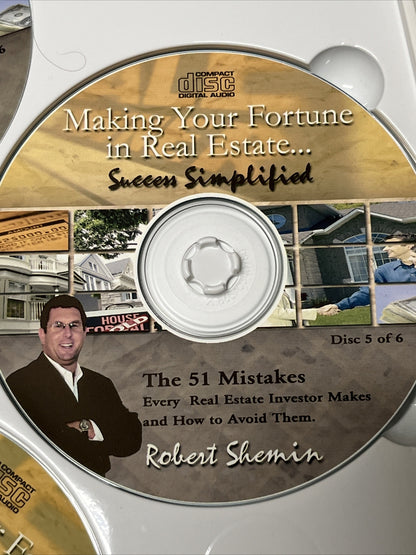 Making Your Fortune in Real Estate Success Simplified DVD Vol 1-6 Robert Shemin