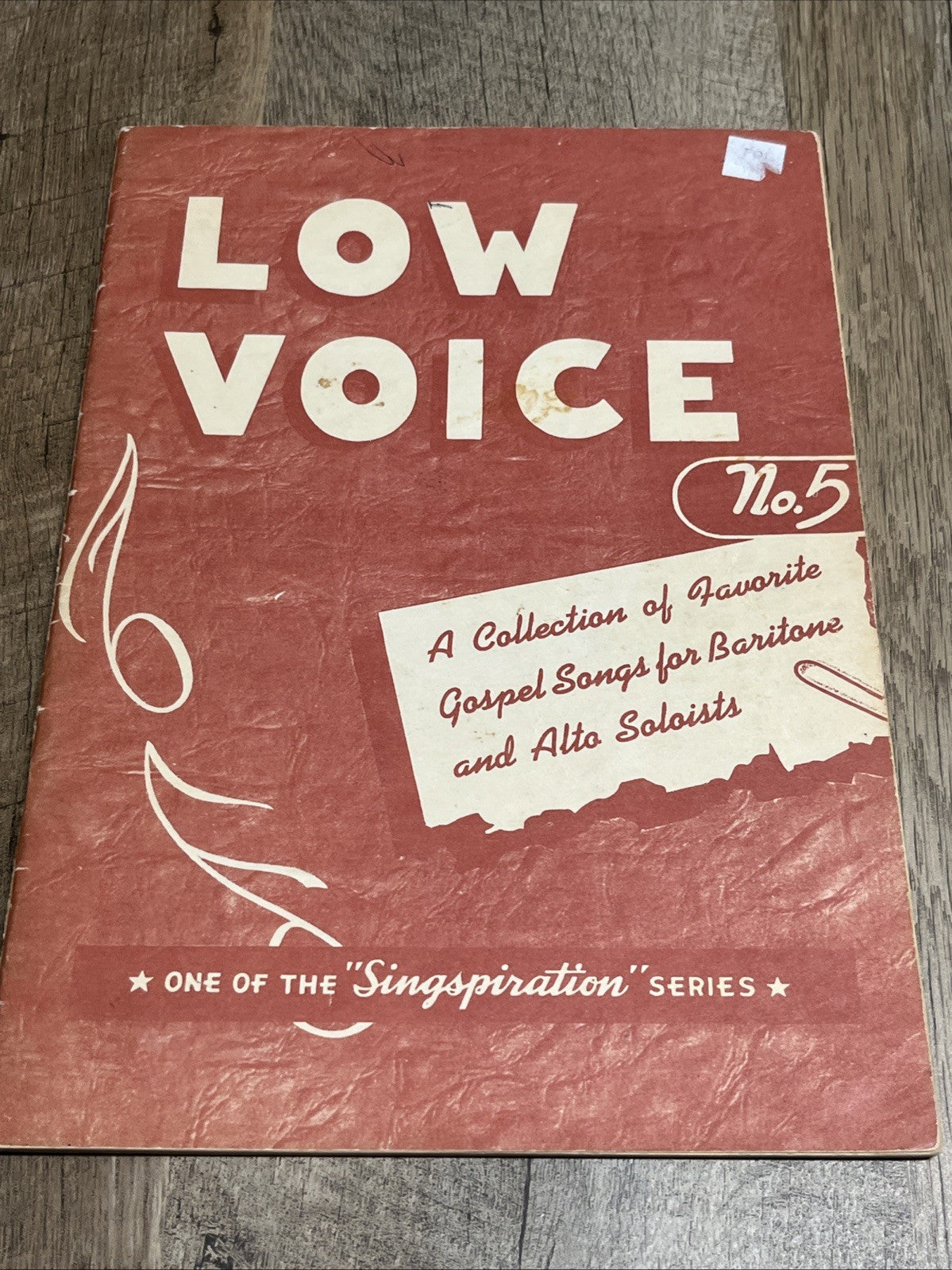Low Voice No 5  Sheet Music Book  A Collection Of Gospel Songs Baritone ..