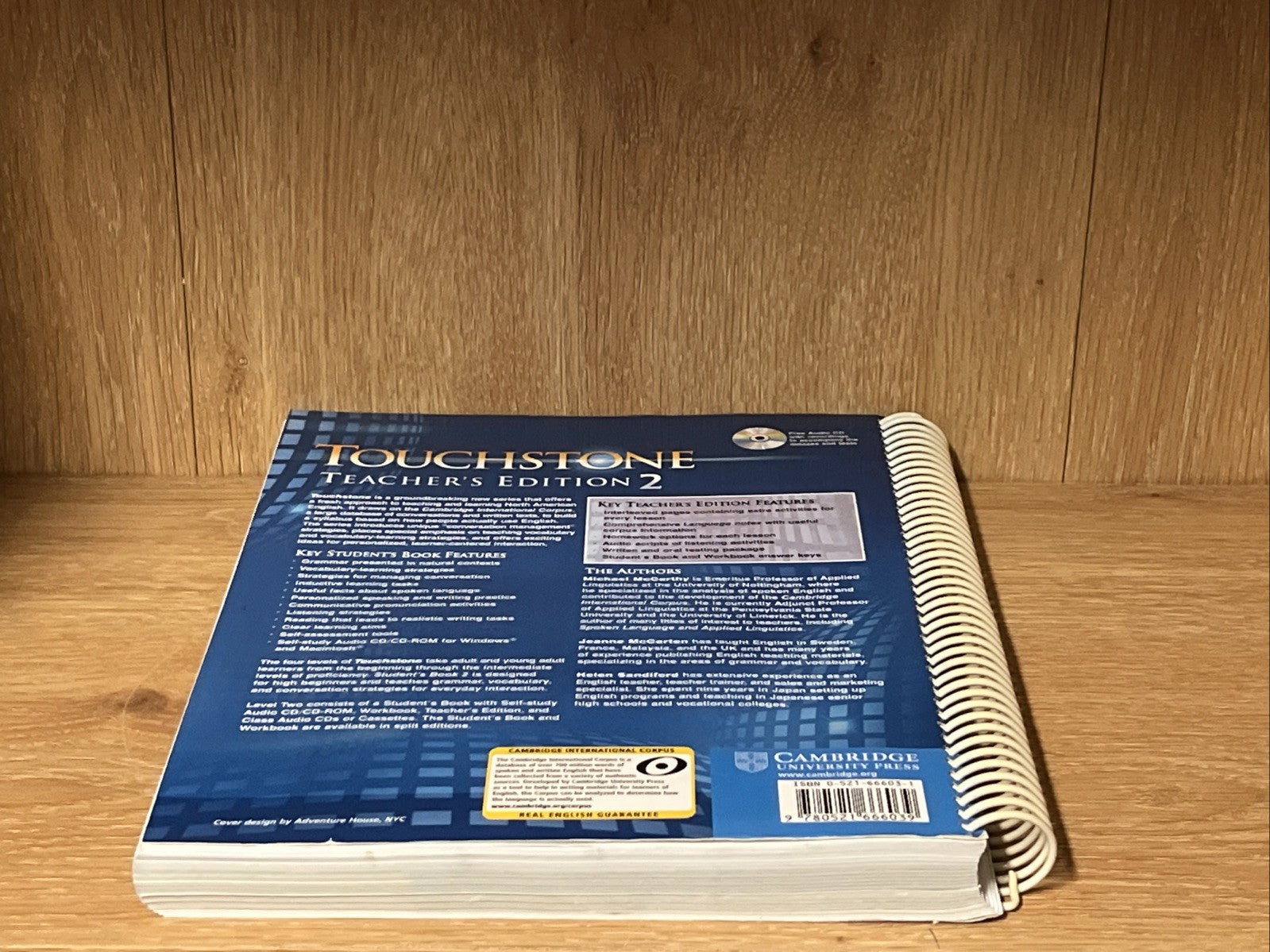 Touchstone Teacher's Edition 2 Teachers Book with Audio Cd by Michael McCarthy