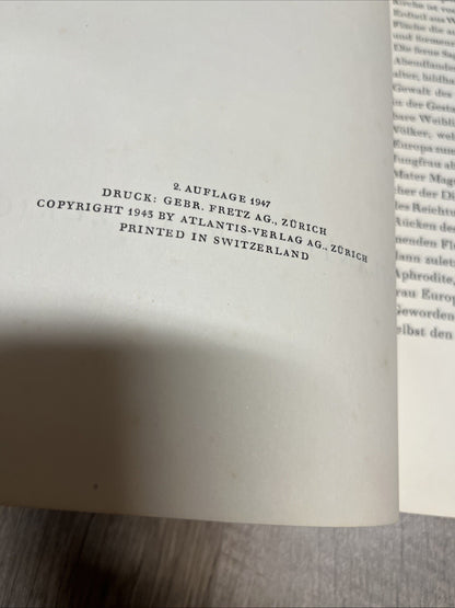 Europa Bilder Seiner Landschaft Und Kultur 1947 Hardbk Photographic Book 1st Ed