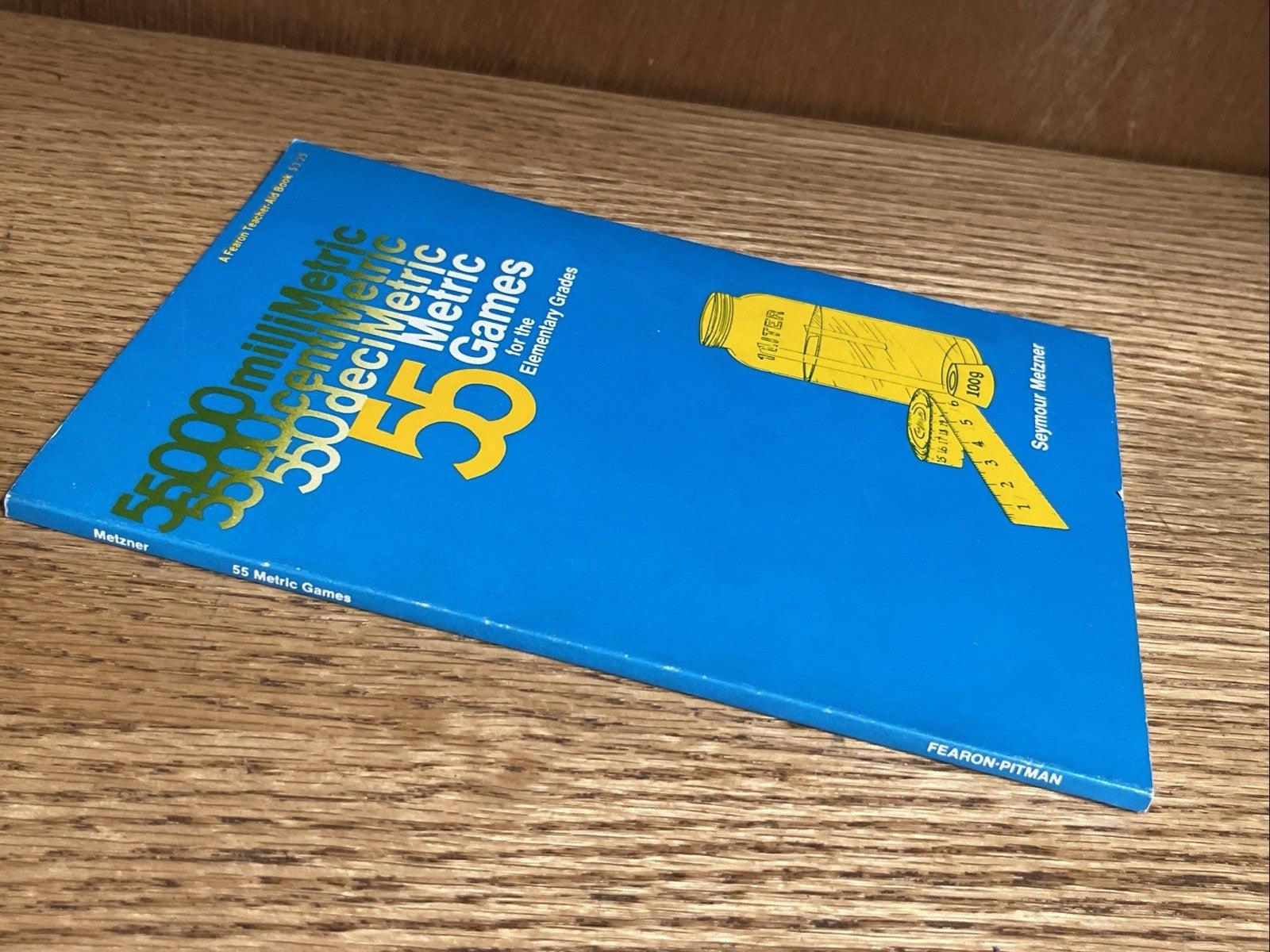55 METRIC GAMES FOR ELEMENTARY GRADES By Seymour Metzner **RARE**  ( 1976 )