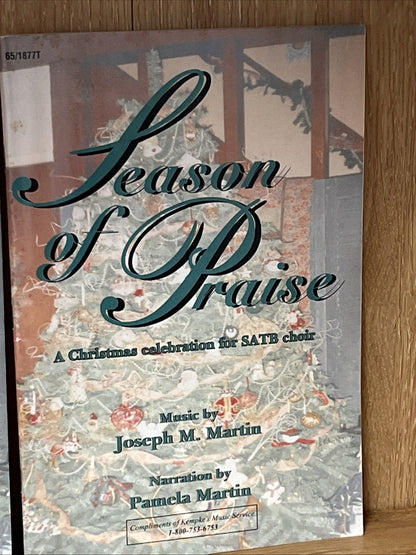 Lot 2 Season of Praise A Christmas Celebration for SATB Choir Martin Music Book