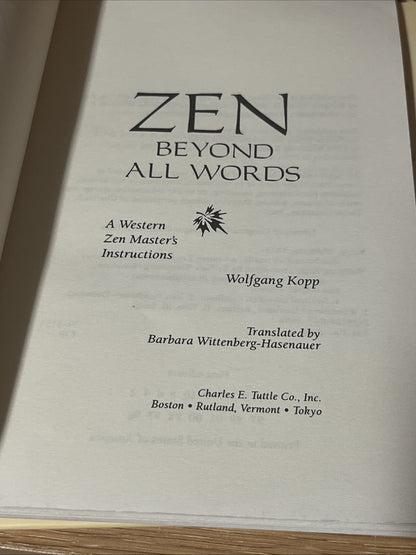 Zen Book Lot of 2  Wolfgang Kopp & OSHO Zen History Teaching Human Consciousness