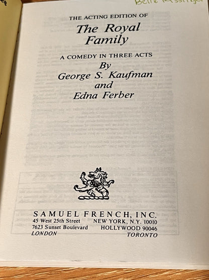 Lot of 4 Samuel French Plays - The Odd Couple| Vanities | Top Girls | Royal Fam